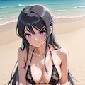 狙い撃ちするのさ《スリングショット水着先輩SeaArtR-15》 8枚目
