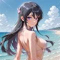 狙い撃ちするのさ《スリングショット水着先輩SeaArtR-15》 4枚目