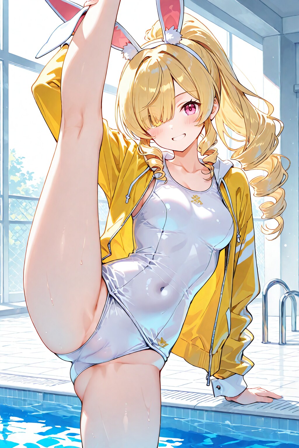 白スクバニー