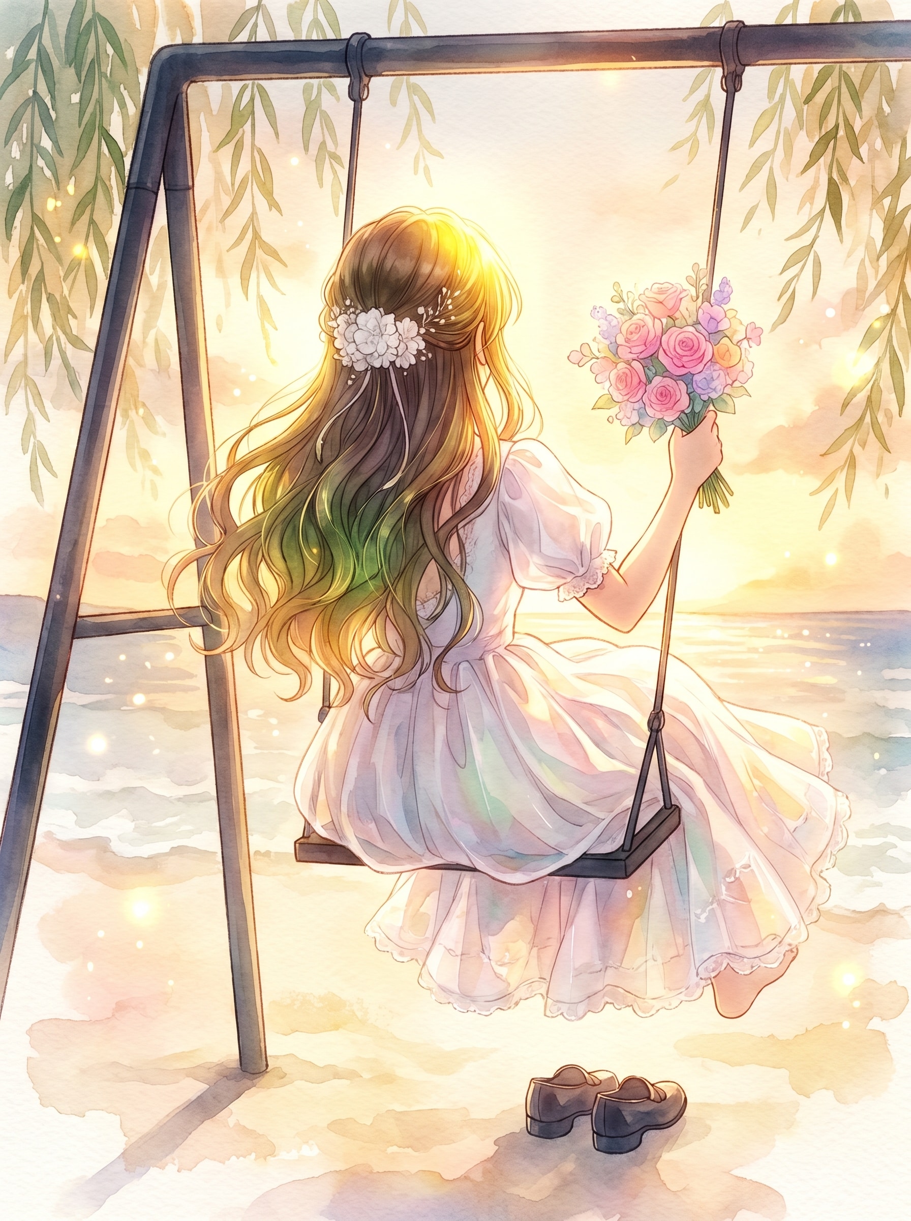 薄暮海辺の揺籠