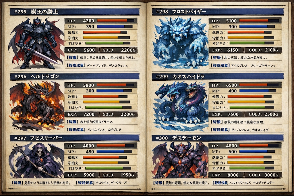 モンスターデータ