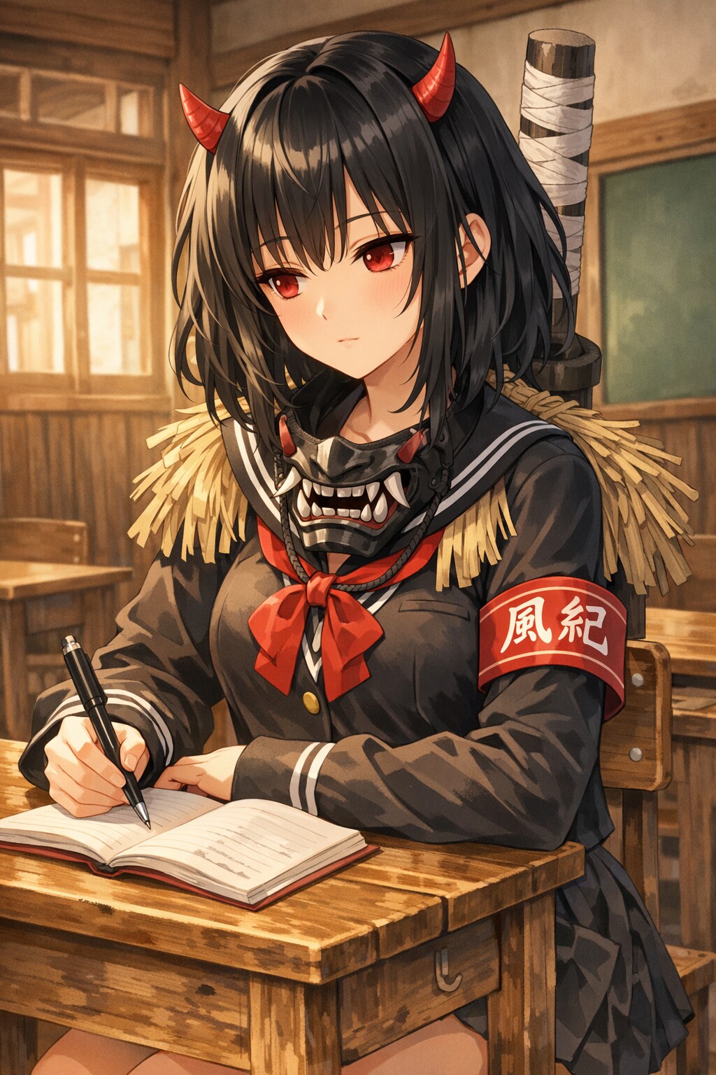 なまはげちゃん学校に行く
