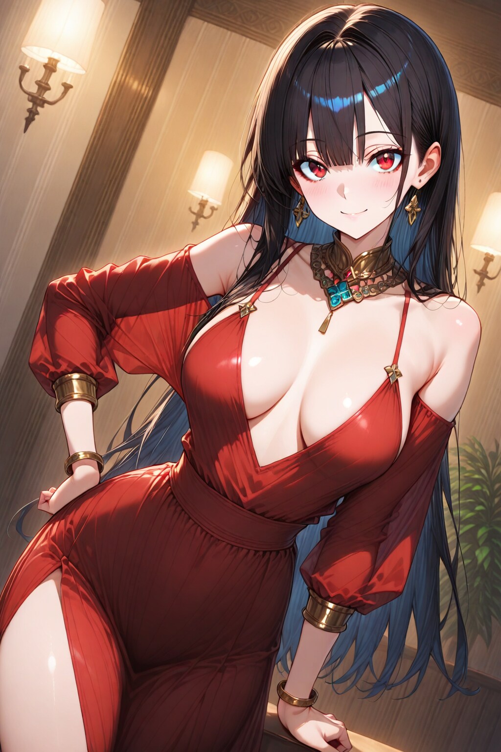 パーティ会場のリナちゃん