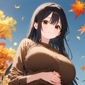 ユリママ　秋ファッション　フェイクレザースカート　アルテア（＋アクア）版 2枚目