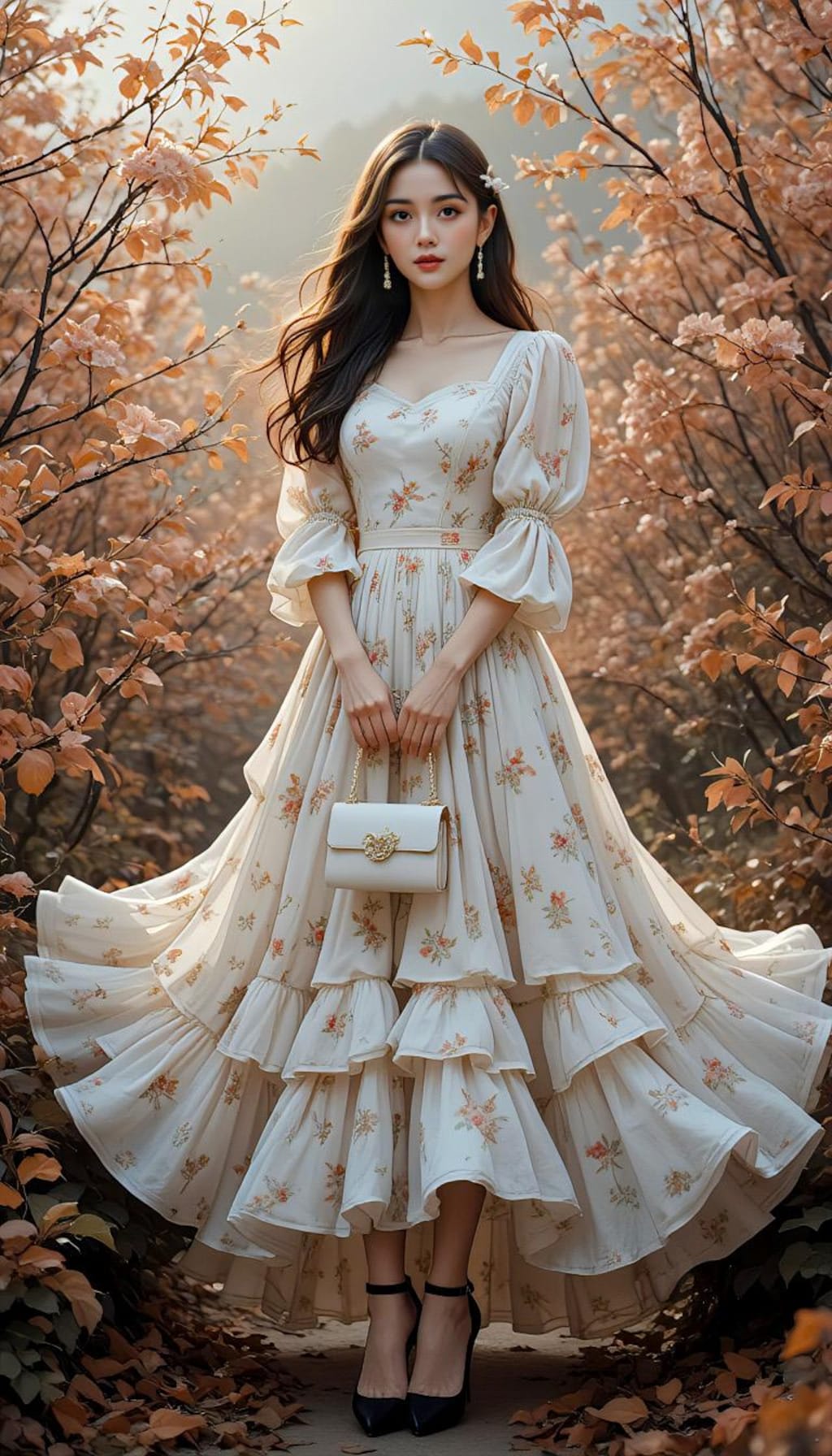 花柄ドレスの君