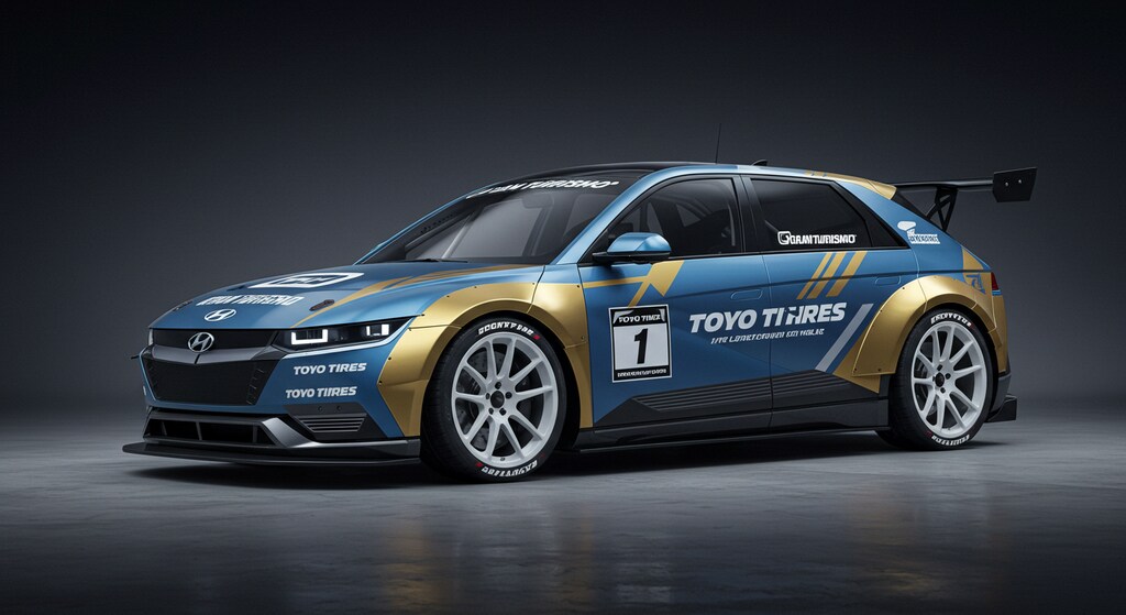 トーヨータイヤIoniq 5のドリ車