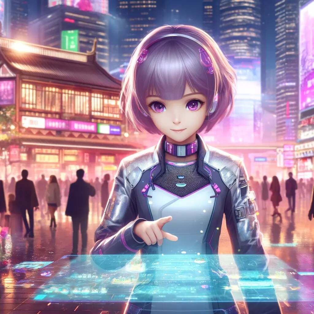 にぎやかな夜の街