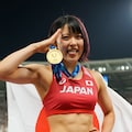 陸上女子、金メダル② 2枚目