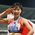 陸上女子、金メダル② 5枚目