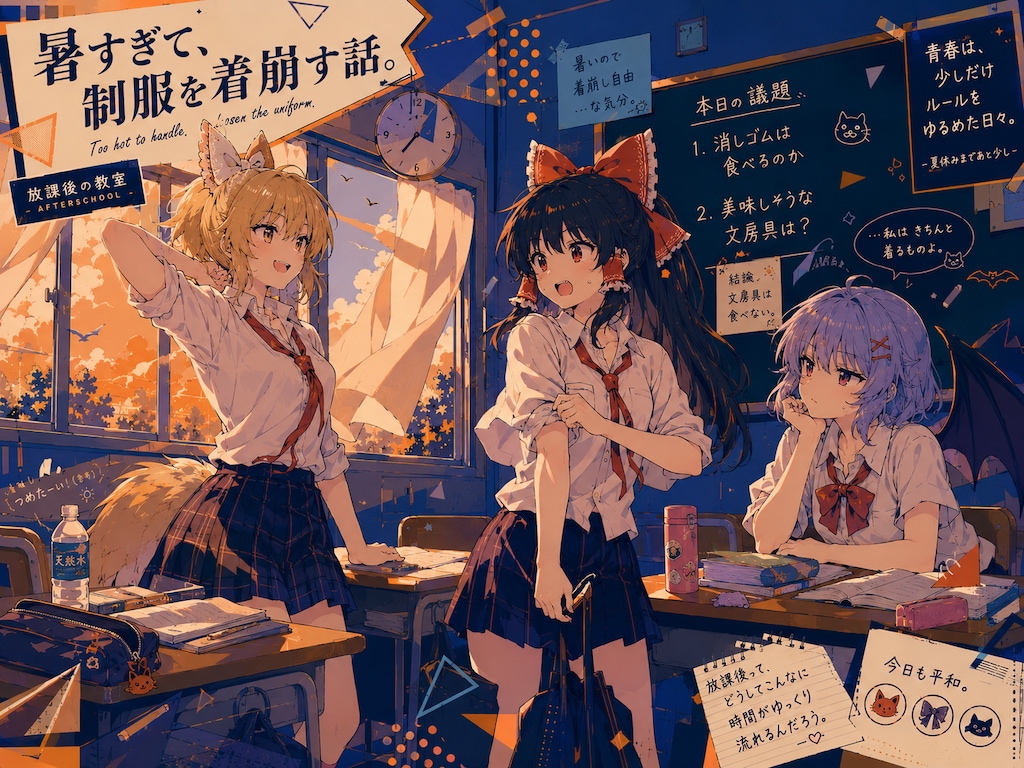 放課後、暑すぎ問題