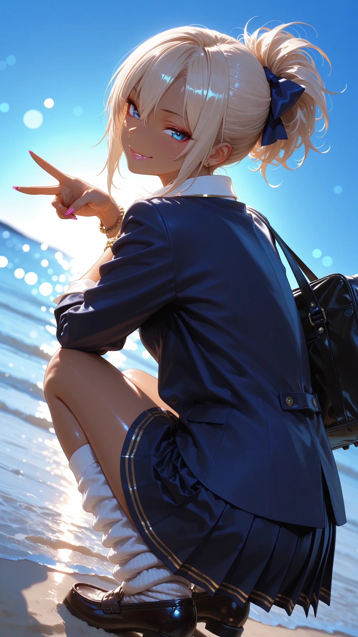 青春(ギャル×海) | の人気AIイラスト・グラビア