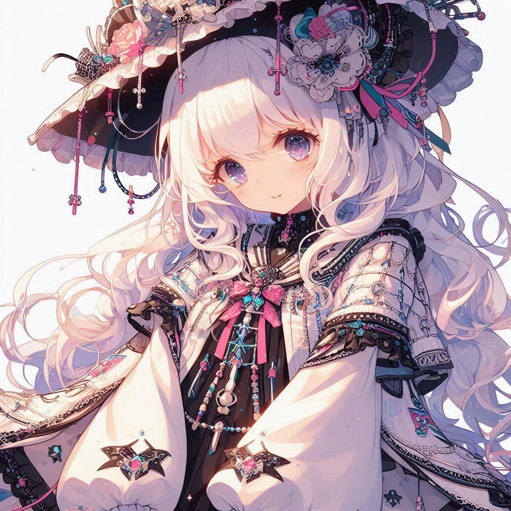 白髪の可愛い女の子【228】 | の人気AIイラスト・グラビア