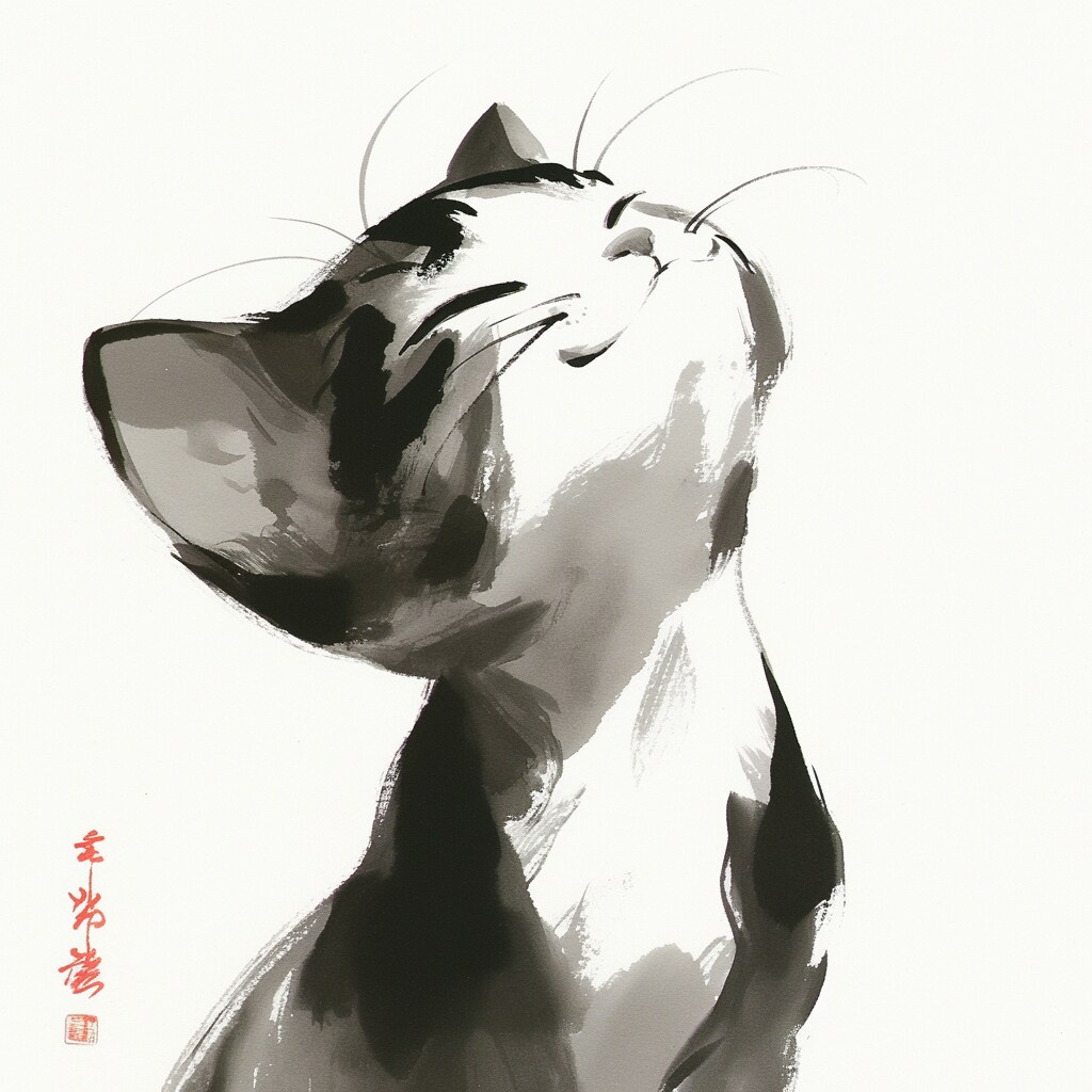 白黒猫