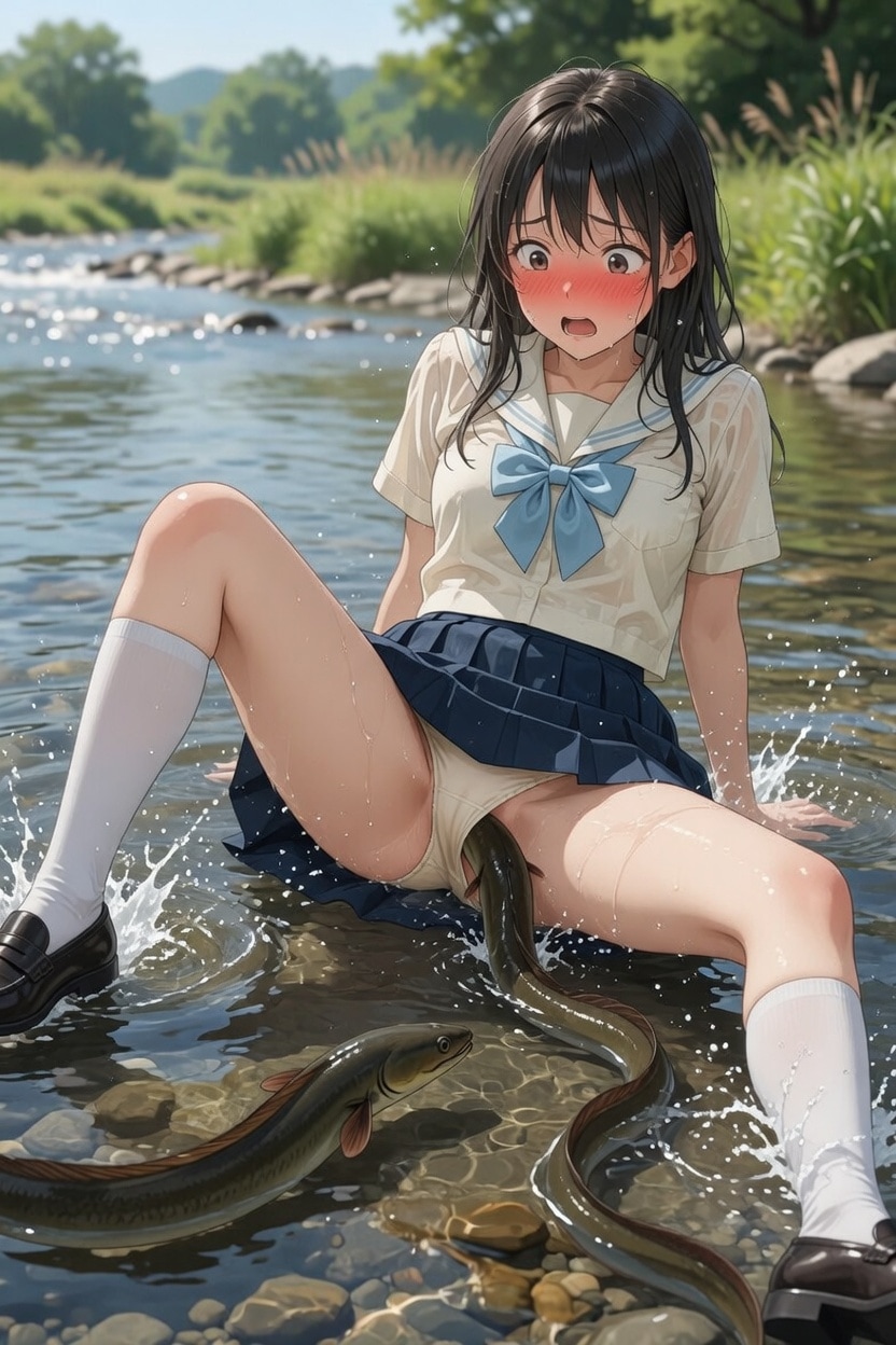 うなぎが入ってくる