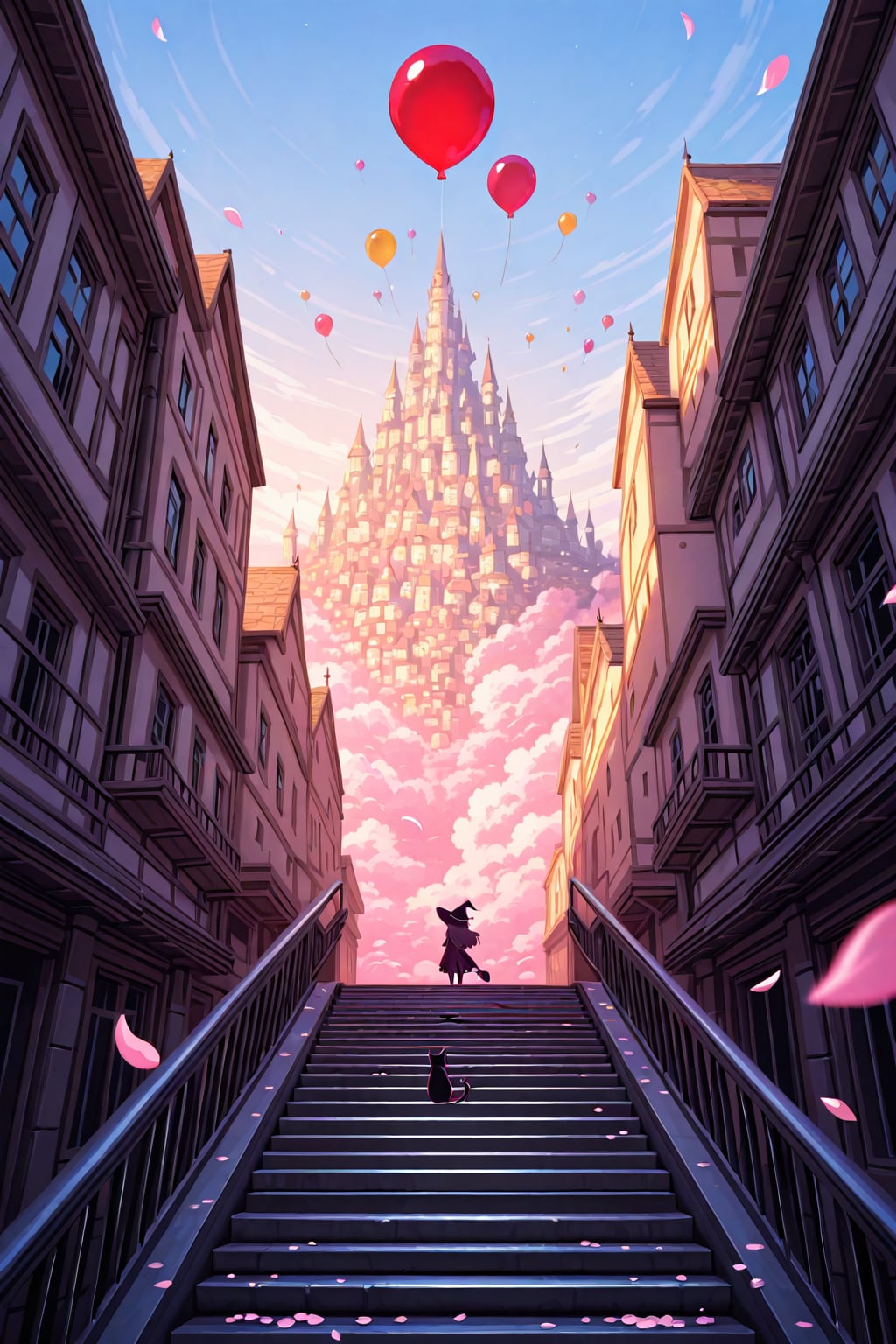 魔女と風船