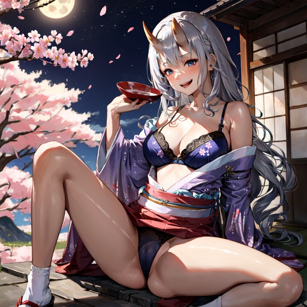 鬼と桜(R-15ver)