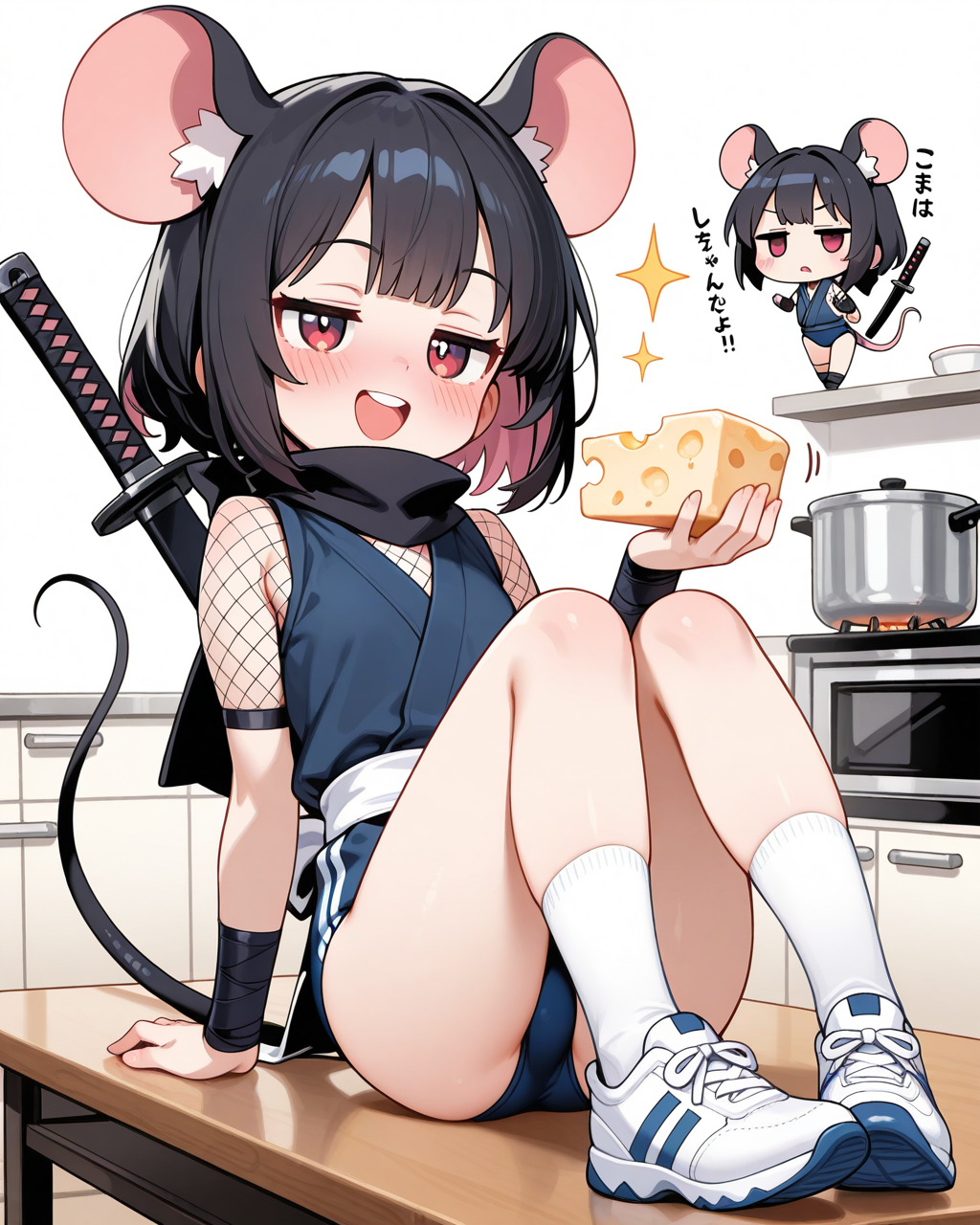 一番忍べる？ねずみさん。