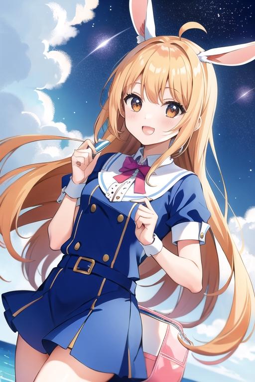 幸せなウサギ