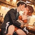 [5枚]【R15・BONSAI】「先輩？酔っ払いすぎですよ！？」 「好きなのぉ。キスしてぇ～♥」 「・・・いいんですか？持ち帰っちゃいますよ？」 「お・ね・が・い♥」（はぅ～お持ち帰りぃ～９の３） 3枚目