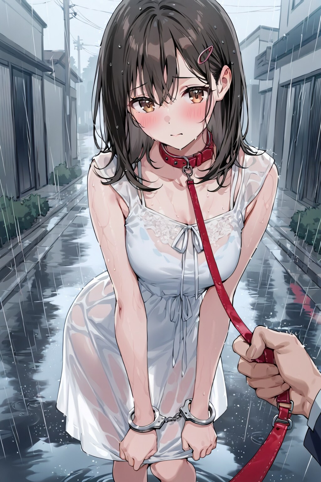首輪でお散歩 | の人気AIイラスト・グラビア