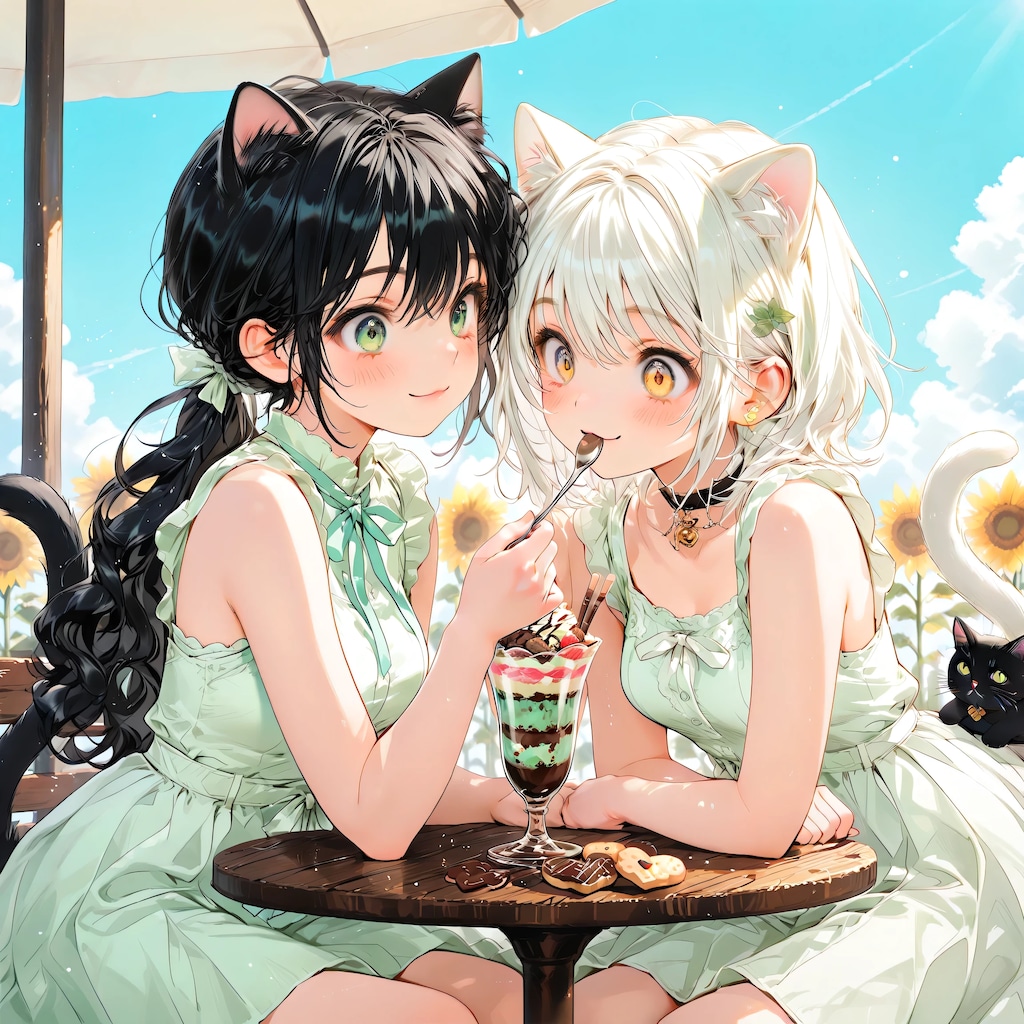 シロちゃん、あ〜ん