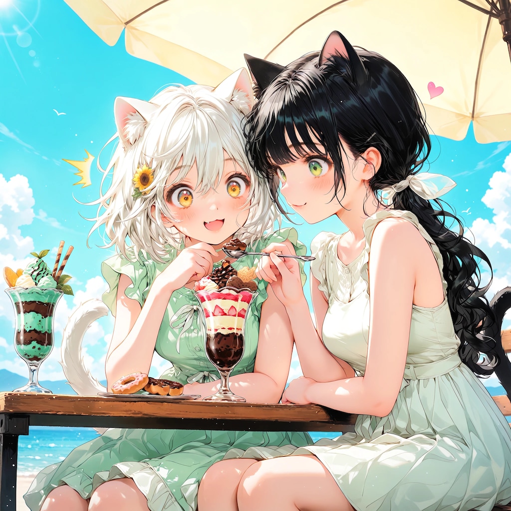 シロちゃん、あ〜ん