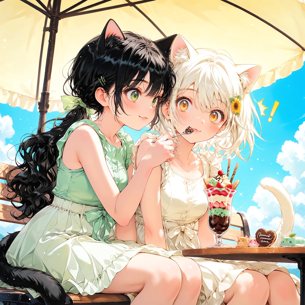 シロちゃん、あ〜ん