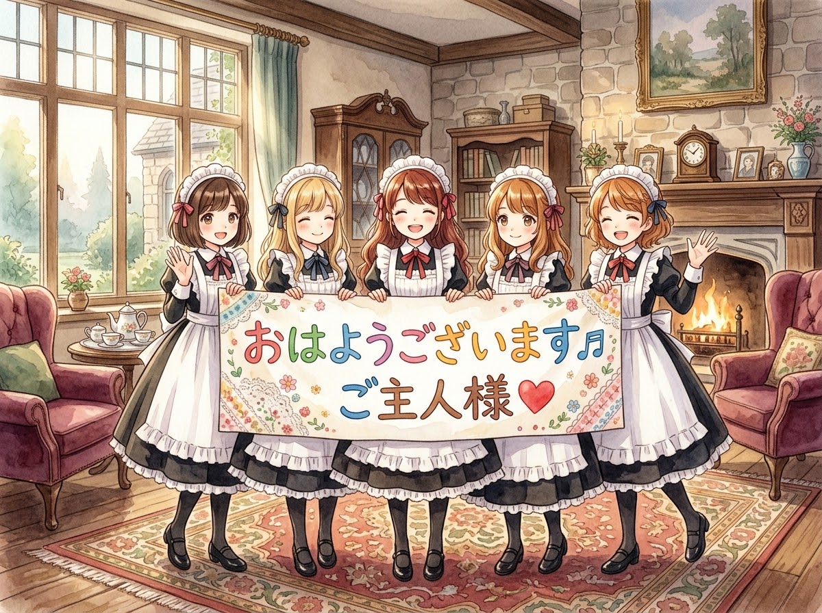 おはようございます♬ご主人様❤️ | の人気AIイラスト・グラビア