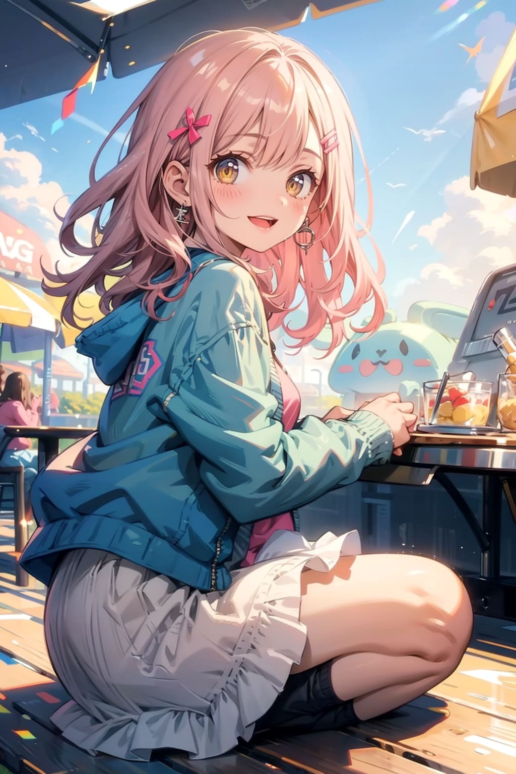 TOPAZ+αで湖夏ちゃん(春色コーデ)