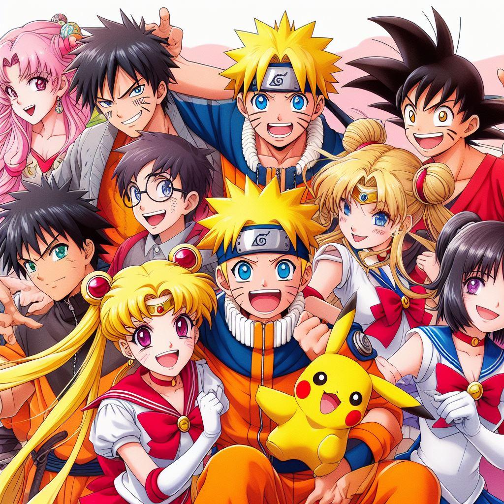 「お任せでアニメキャラクターを描いてください」と伝えた結果