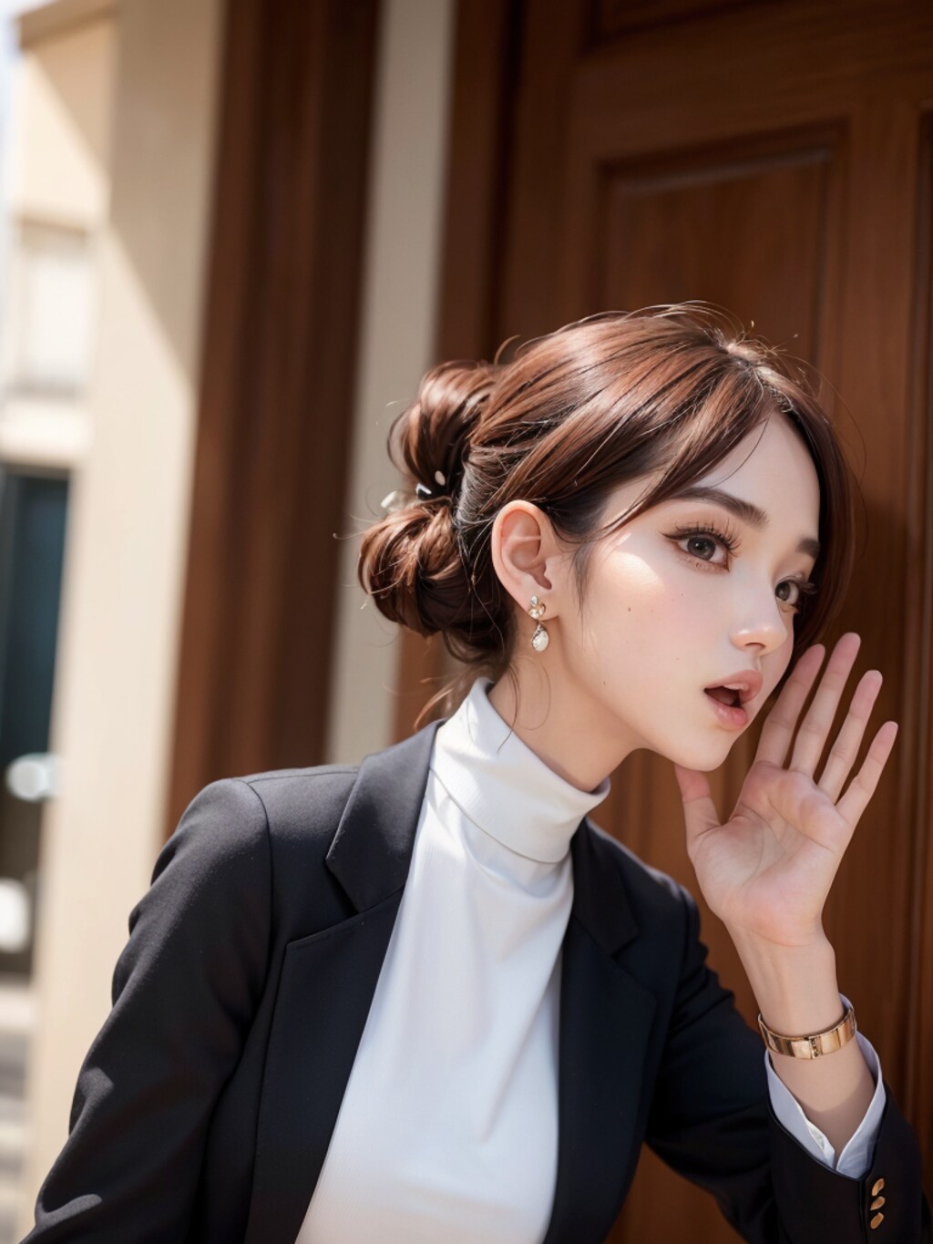 秘書秘書、ひそひそ