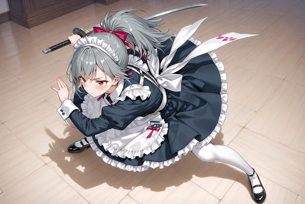 メイド（戦闘ver.）　#QILIN