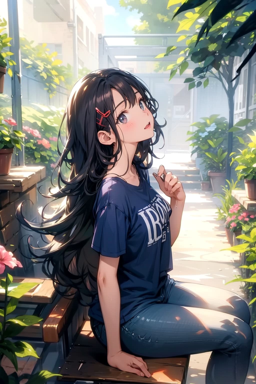植物園で