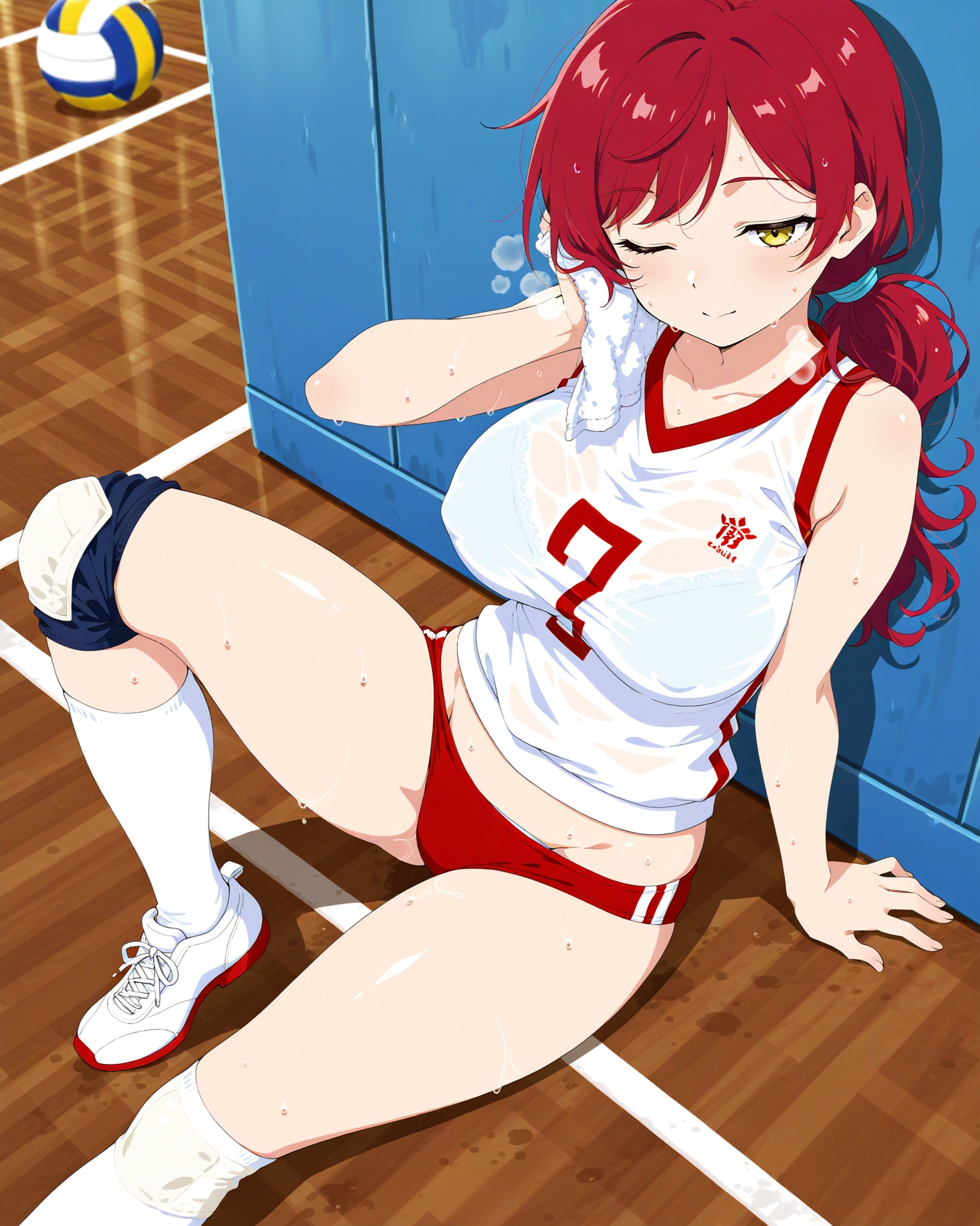 夏場のバレー部女子