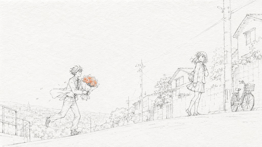 花束が追いつくまで