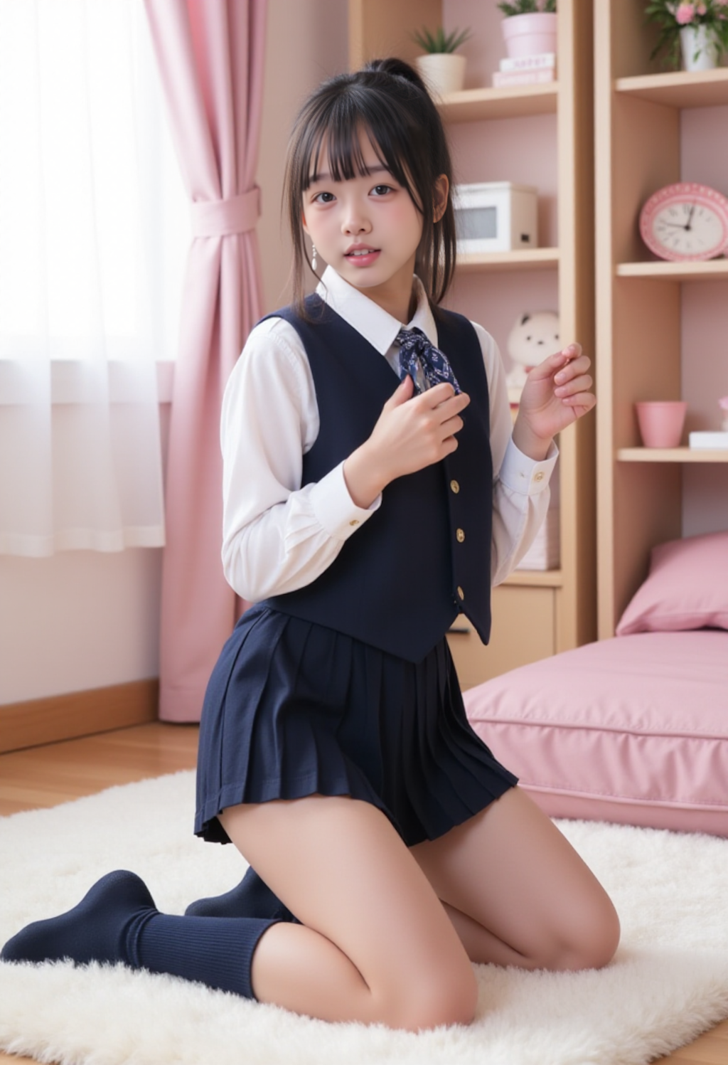 絶対…に、ニーハイソックスを履かせないFLUX_t2i