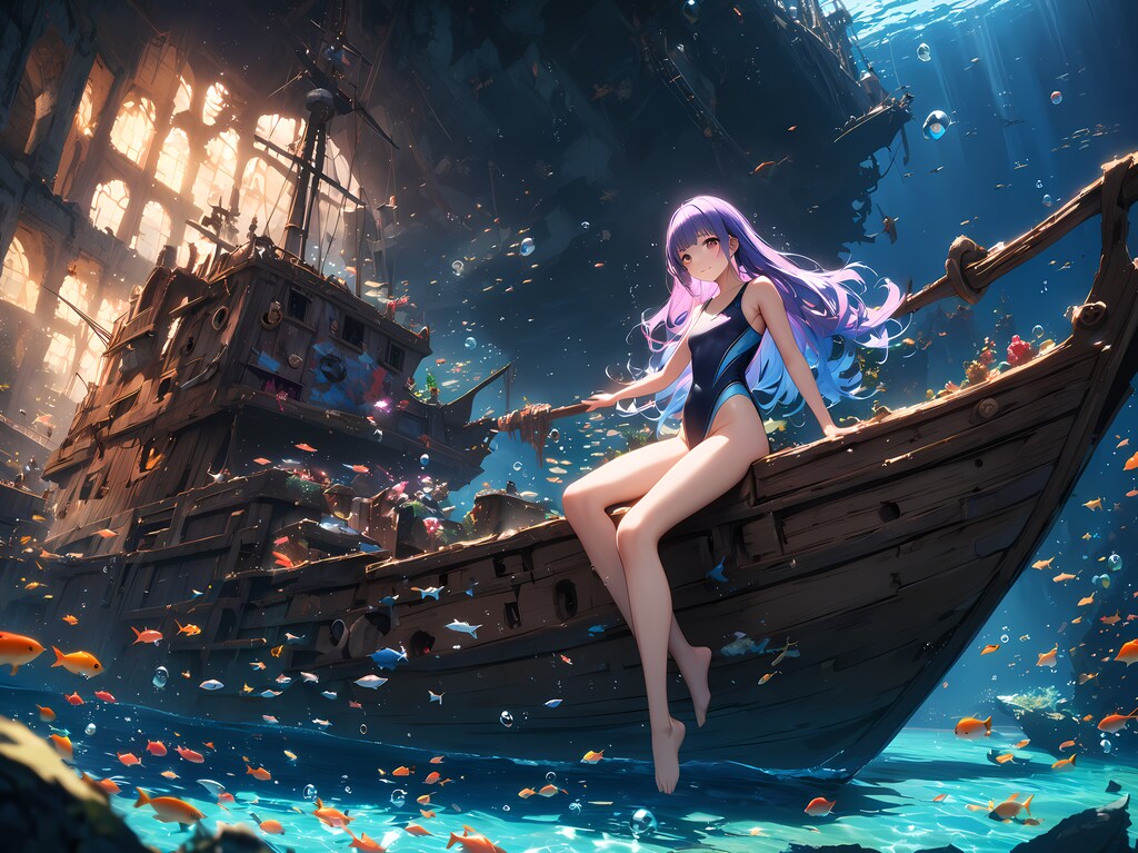 ワンピ水着 (沈没船)