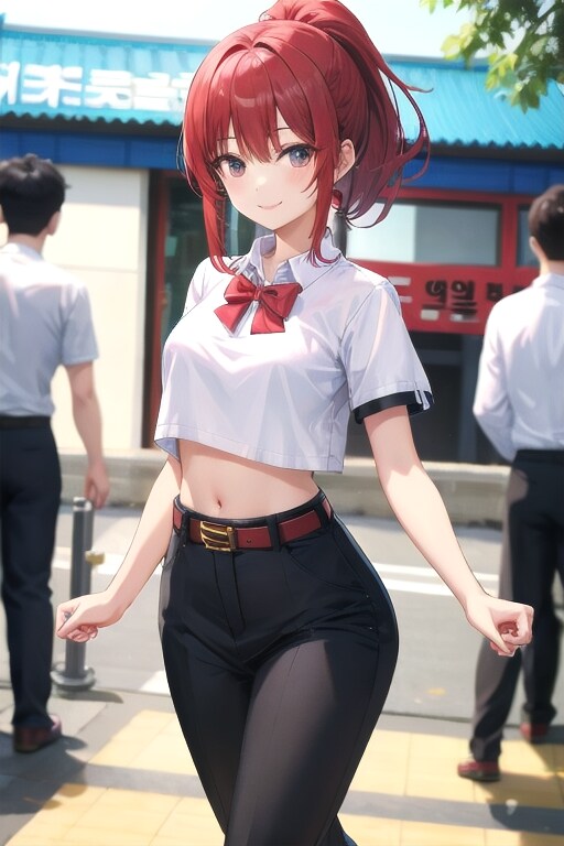 かっこかわいい韓国テコンドー美少女イ・ソア（李瑞雅）　ソウル市内でテコンドー演武！