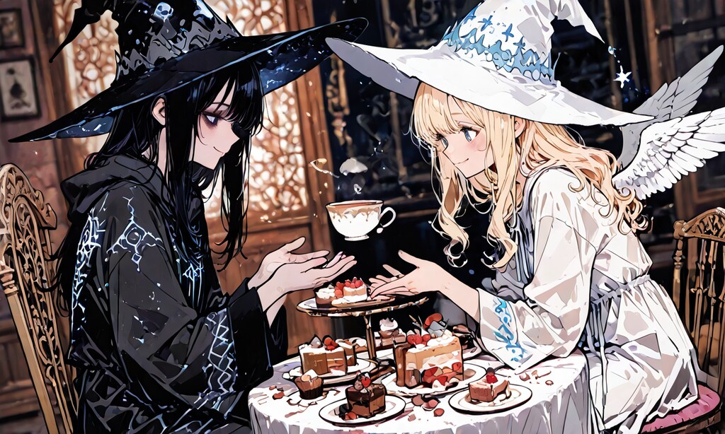 ミラちゃん、お茶をする