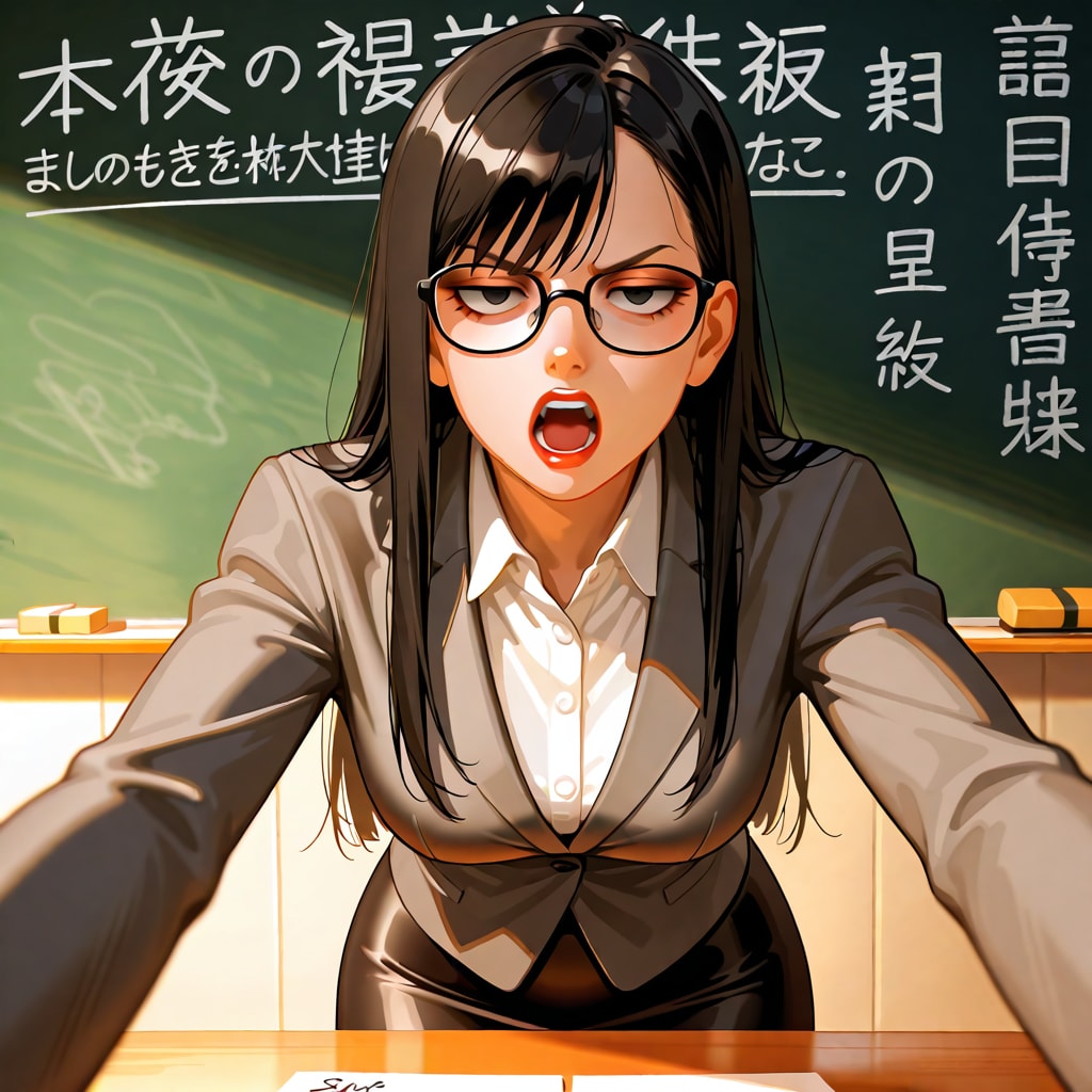 アンタね～、このままだと落第よ！