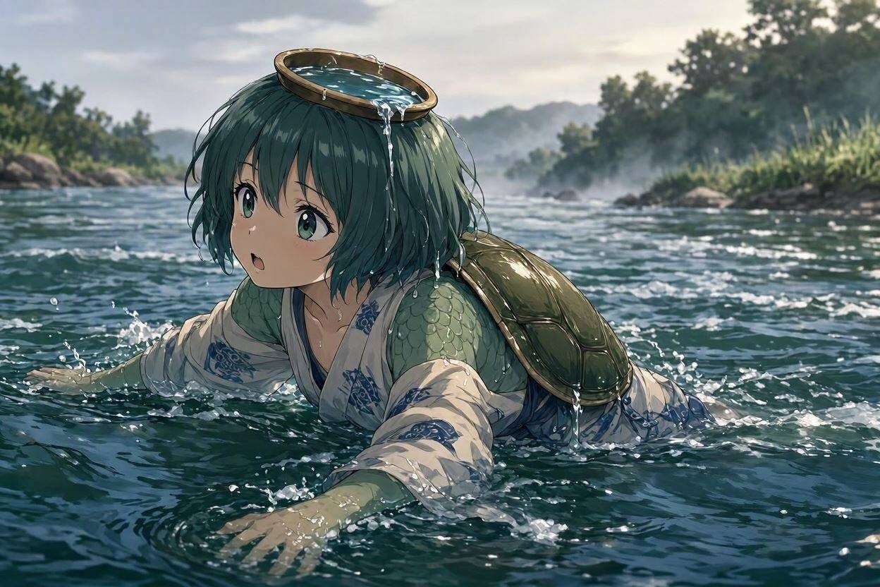 河童の川流れ(MAI-Image-2.5-Flash)