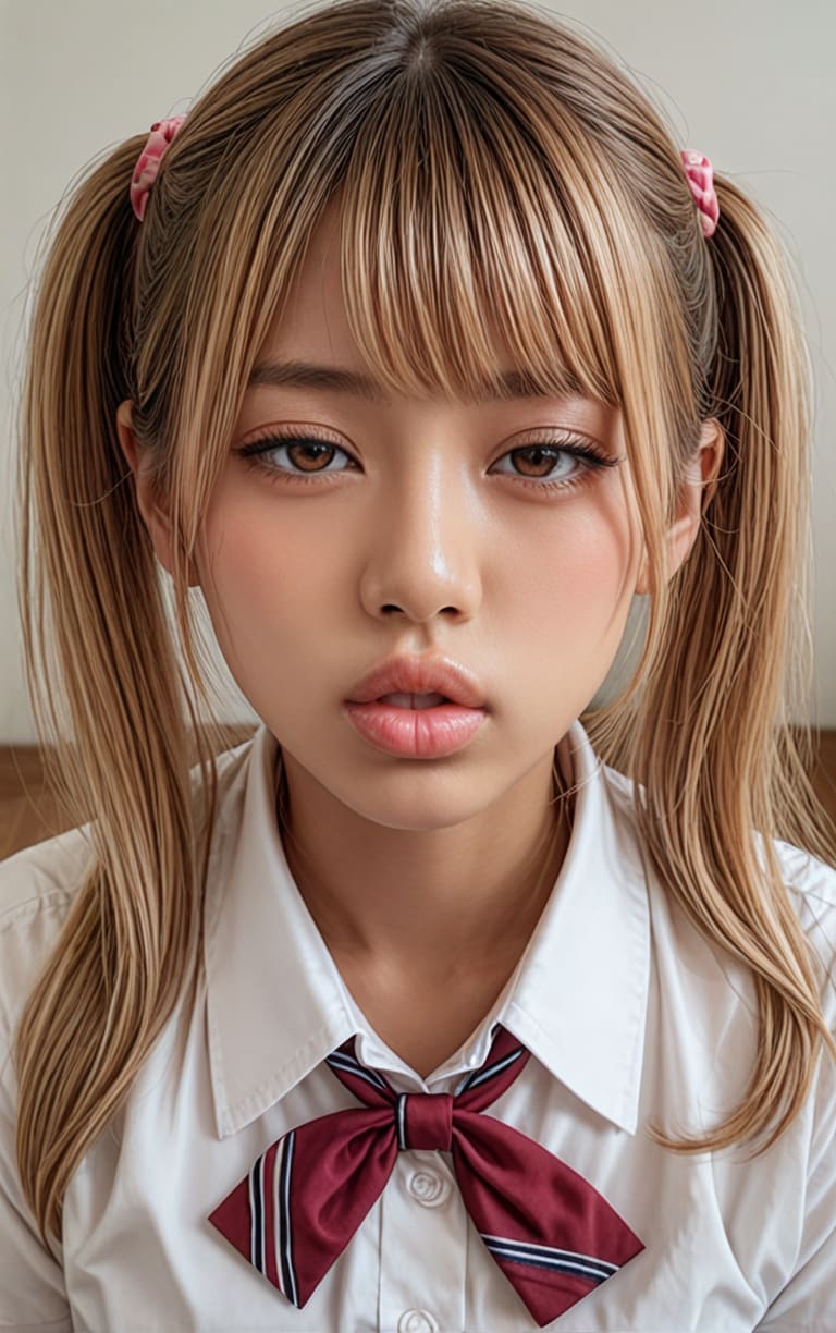キス顔キス前主観キスの瞬間　ん～～の時