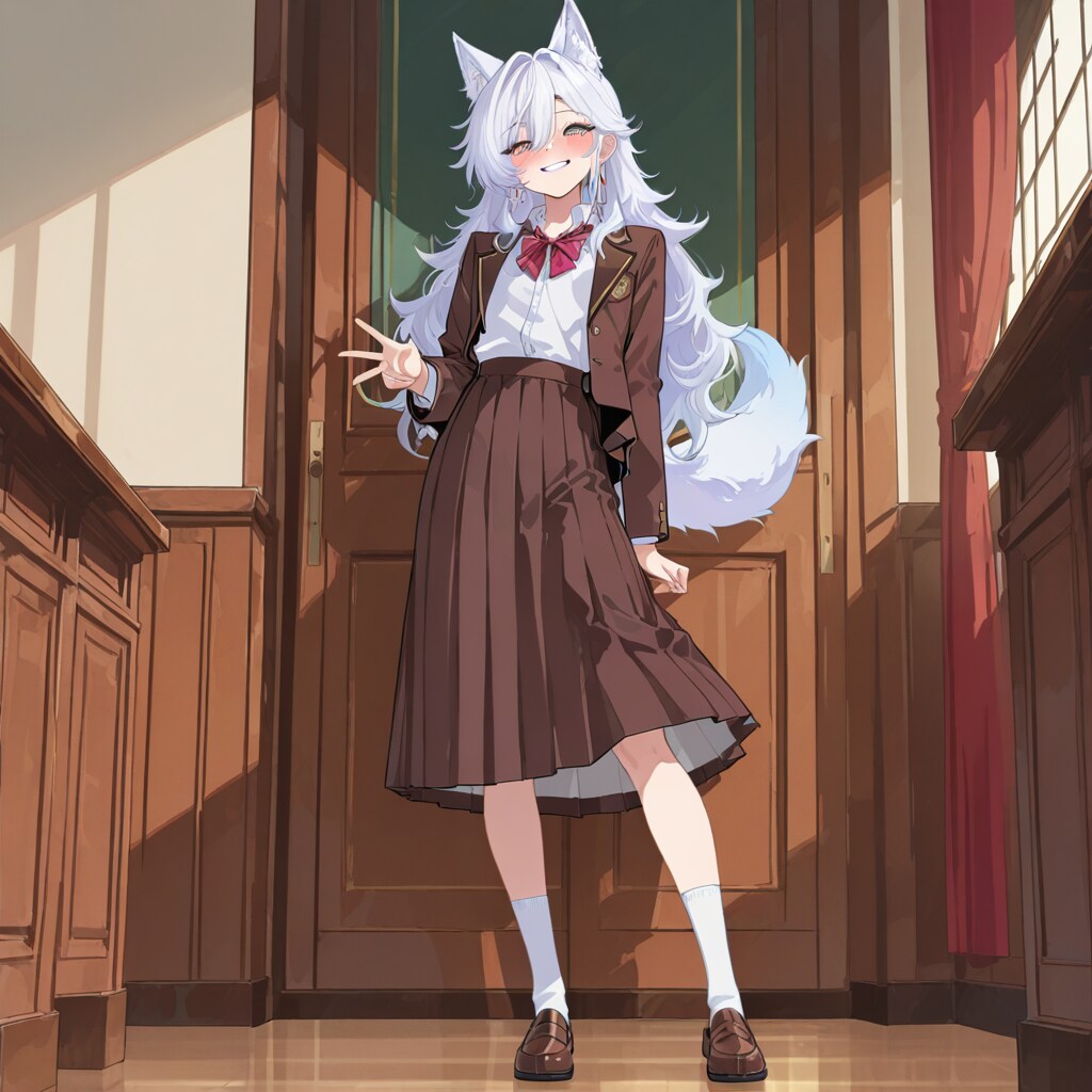 制服狐っ娘