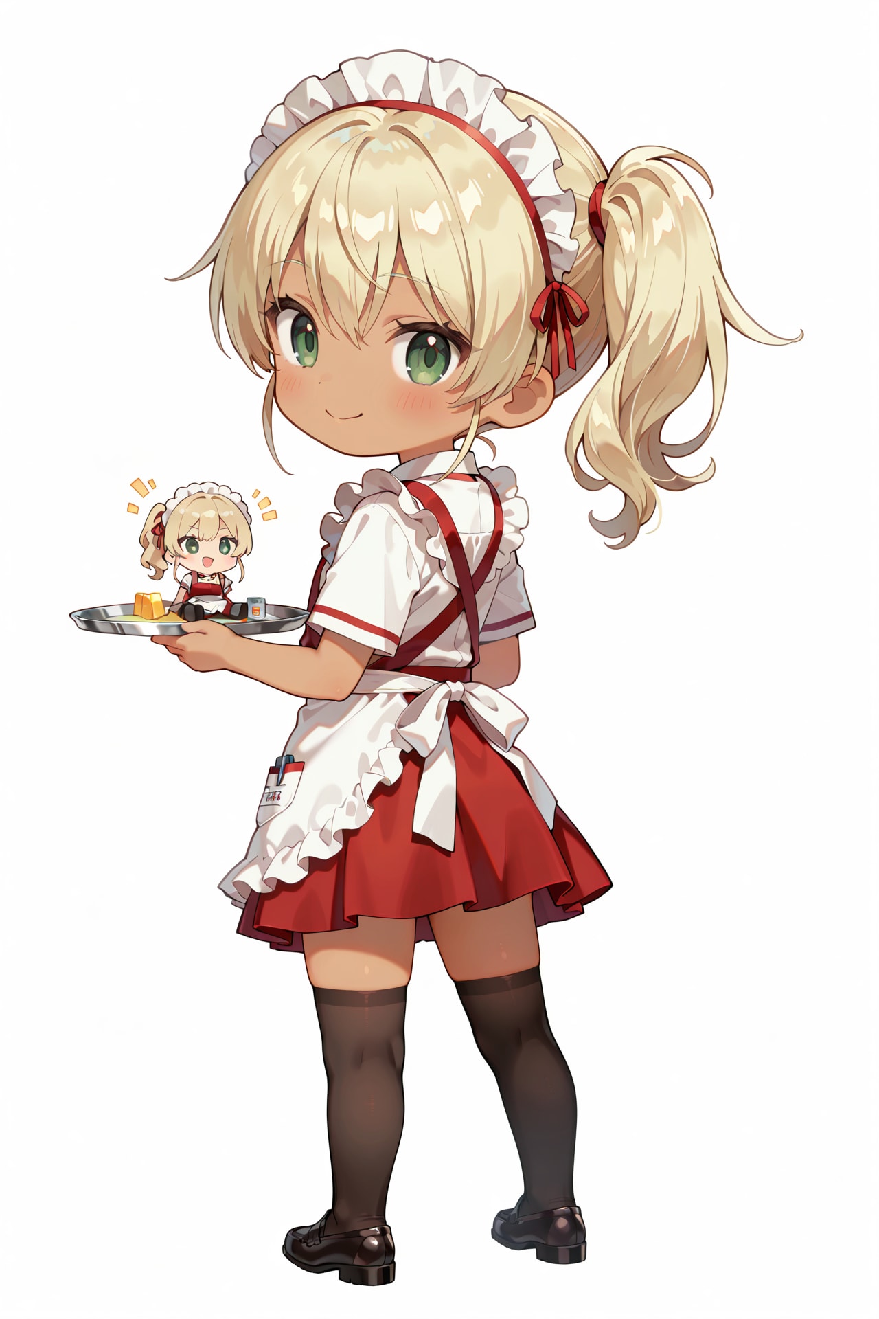 ちびキャラウェイトレスさん Z204 | の人気AIイラスト・グラビア