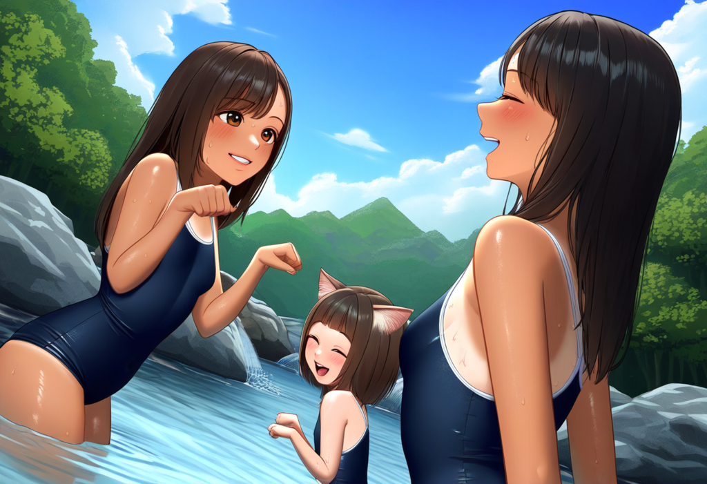 チャレンジ企画　川遊び