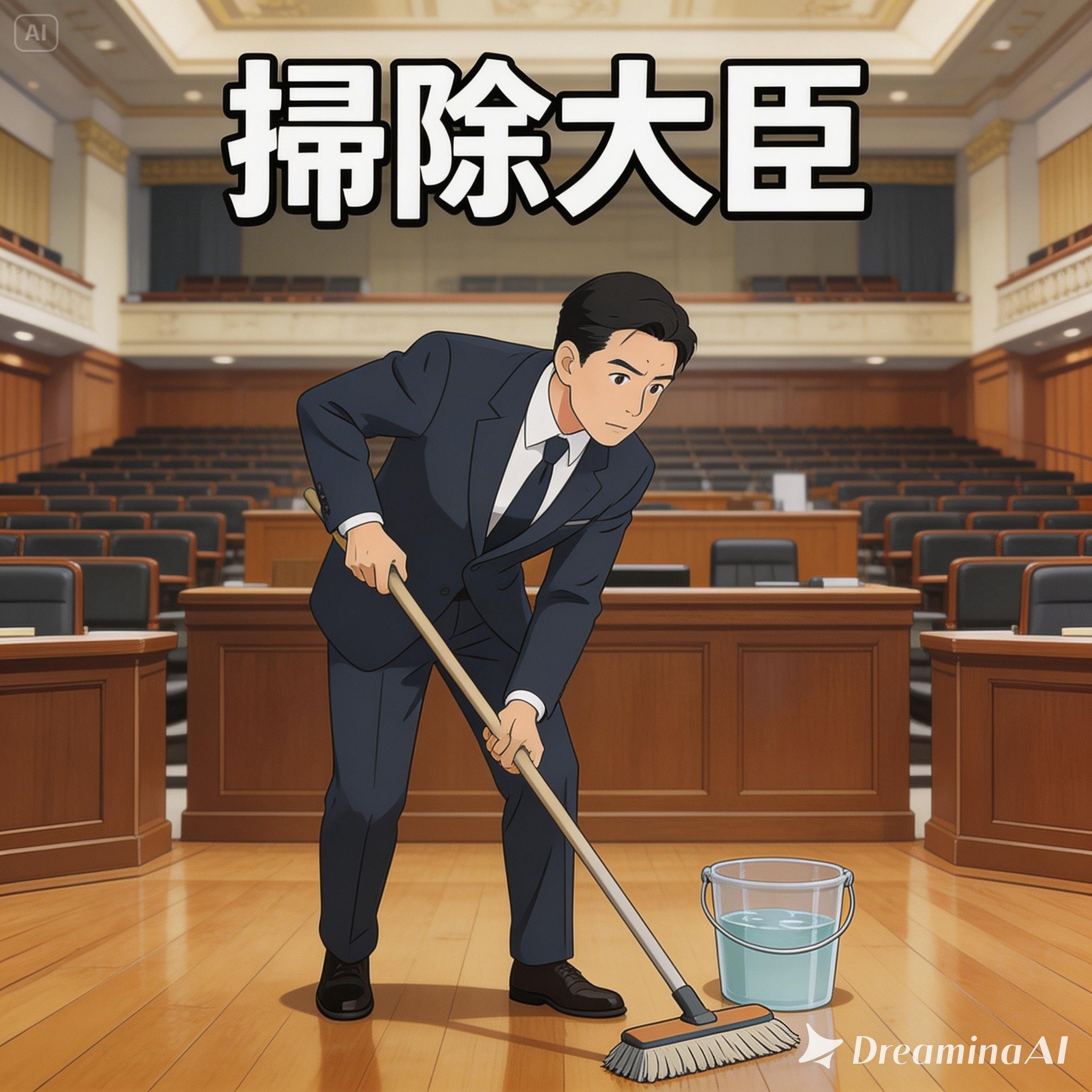 掃除大臣 | の人気AIイラスト・グラビア