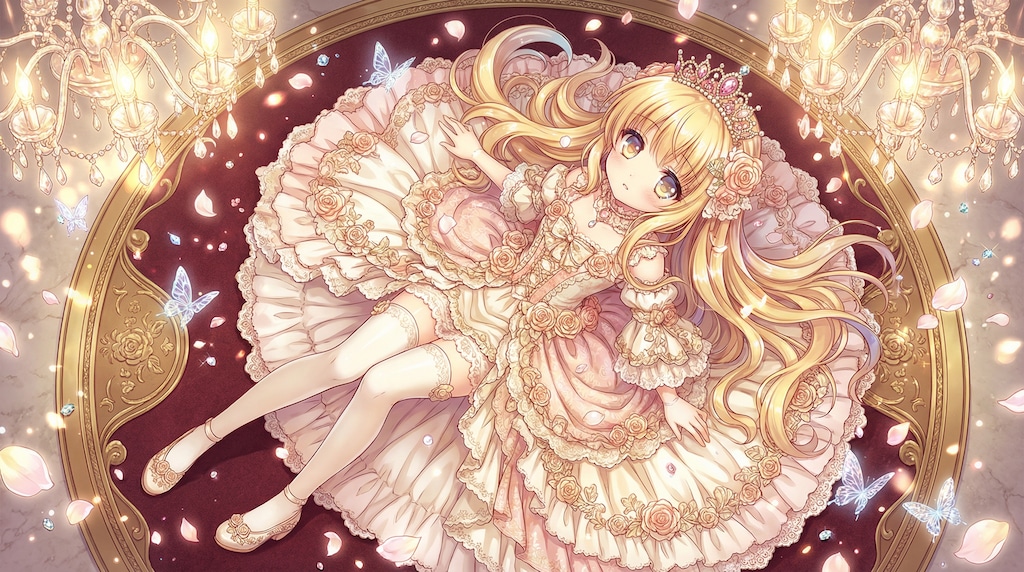 黄金の花輪に眠る白光の姫