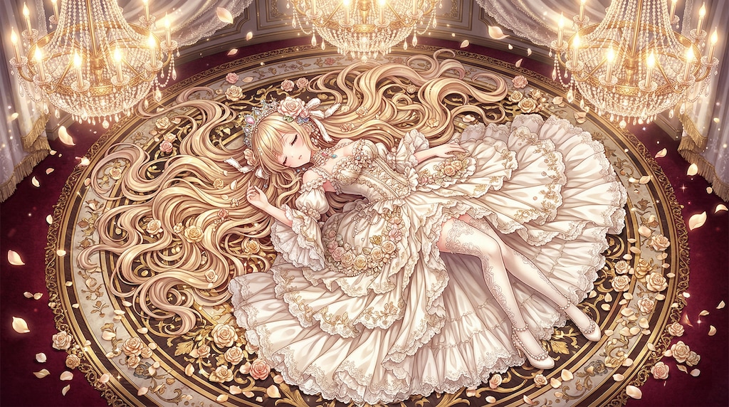 黄金の花輪に眠る白光の姫