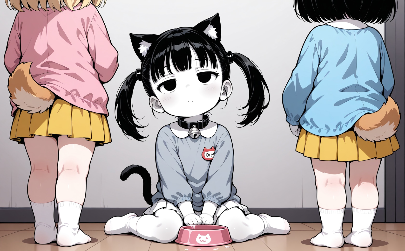 いぬみみようちえんに連れていかれた猫子