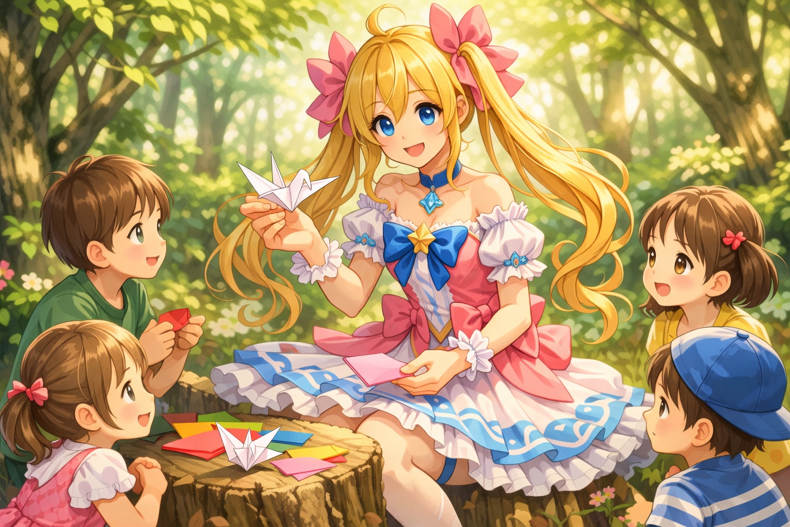 魔法少女と折り紙 | の人気AIイラスト・グラビア